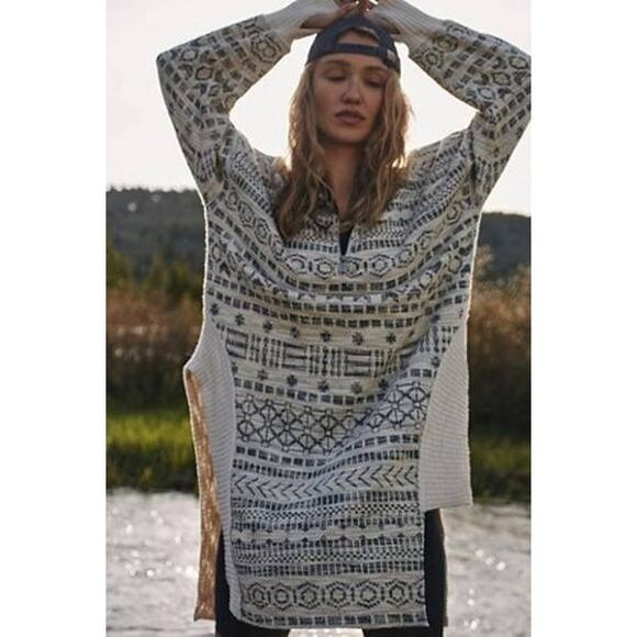 New Free People Hole In One Half Zip Pullover Sweater FP MOVEMENT $168 SMALL - Picture 3 of 8